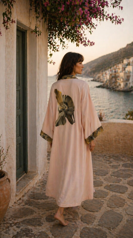 Pinkie Brown Kimono - Image 4