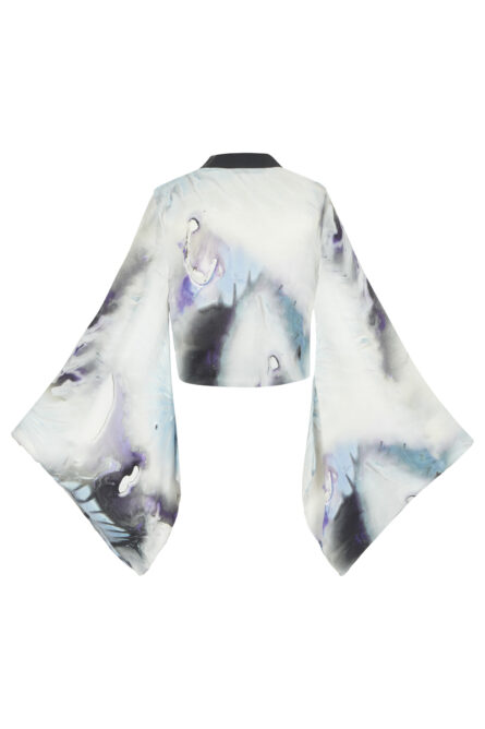 Blue Dream Wrap Blouse - Image 2