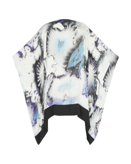 Lucid Blue Mini Pancho Kimono - Image 2