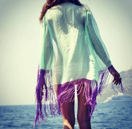 Fiese Turquoise Kimono - Image 4