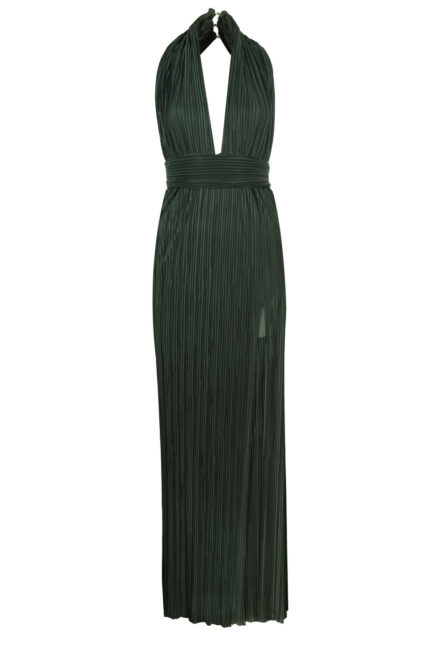Karen Dark Green Dress - Image 1